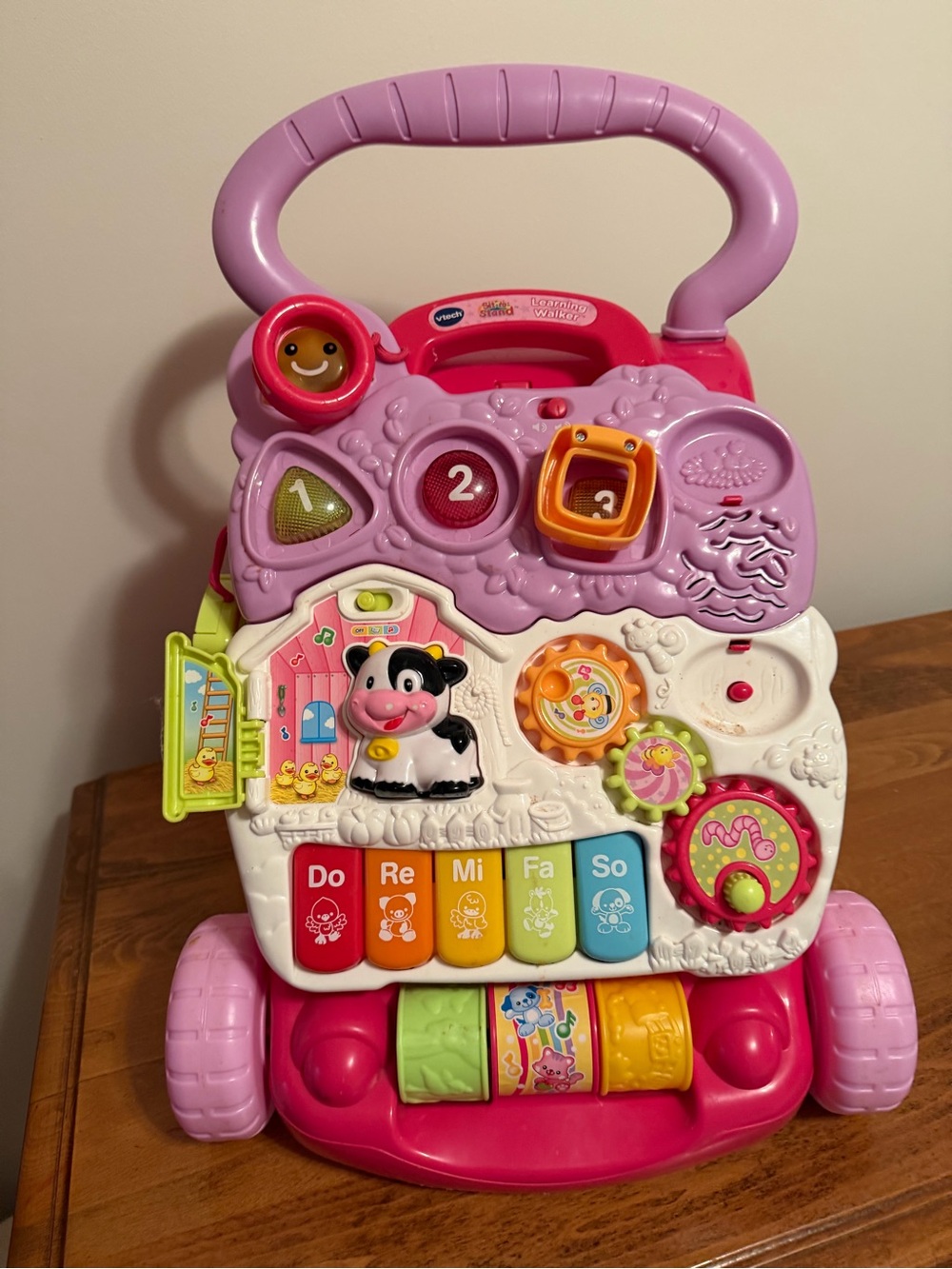 VTech Pink Musical Learning Walker with Piano Keys